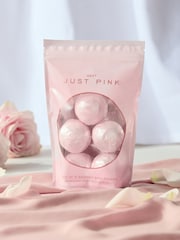 Just Pink Shimmer Bath Fizzers Set of 5 - Image 1 of 3