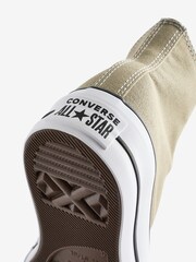 Converse Khaki Green Chuck Taylor All Star High Top Lift Trainers - Image 7 of 9