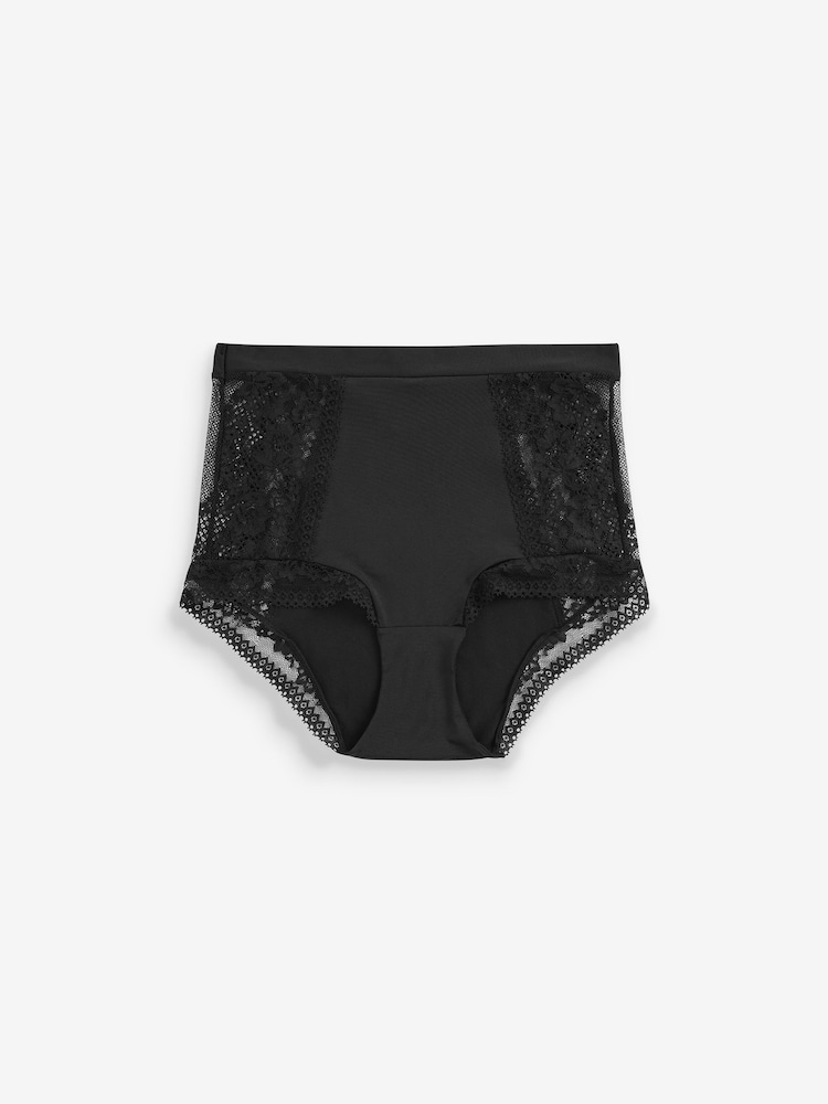 Schwarz - Slip aus Mikrofaser und Spitze - Bild 5 von 5 Schwarz - Slip aus Mikrofaser und Spitze - Bild 5 von 5