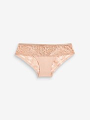 Rose Pink Brazilian Microfibre And Lace Knickers - Image 5 of 7