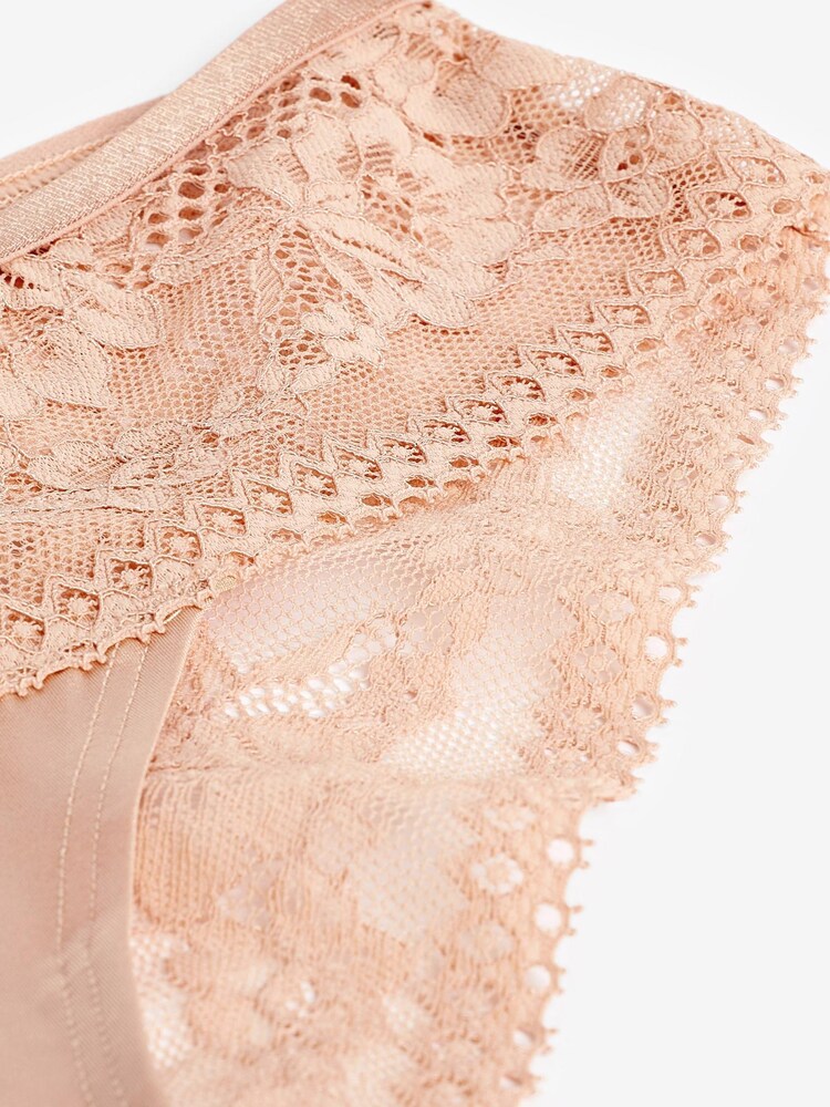Rose Pink Brazilian Microfibre And Lace Knickers - Image 7 of 7 Rose Pink Brazilian Microfibre And Lace Knickers - Image 7 of 7