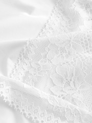 White High Rise Microfibre And Lace Knickers - Image 5 of 5