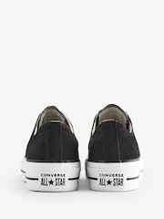 Converse Black Huck Taylor All Star Lift Ox Trainers - Image 7 of 12