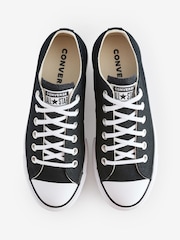 Converse Black Huck Taylor All Star Lift Ox Trainers - Image 8 of 12