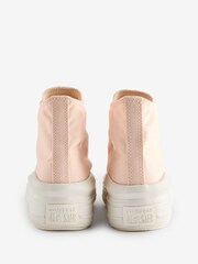 Converse Light Pink Chuck Taylor All-Star Move High Top Trainers - Image 4 of 9