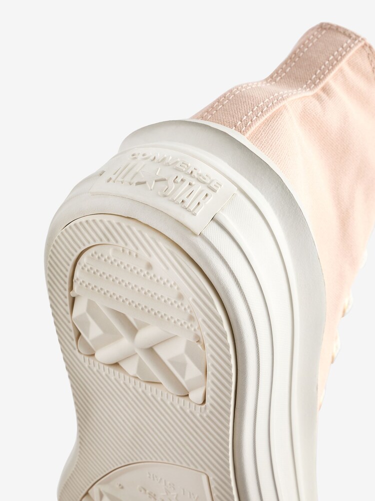 Converse Light Pink Chuck Taylor All-Star Move High Top Trainers - Image 8 of 9