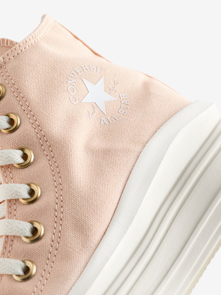 Converse Light Pink Chuck Taylor All-Star Move High Top Trainers - Image 9 of 9