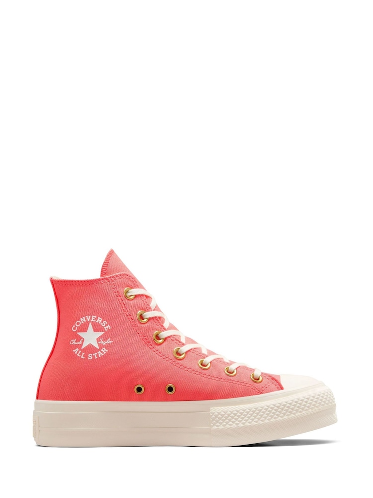 Converse Watermelon Pink Chuck Taylor All Star Lift Platform Lift High Top - Image 1 of 9