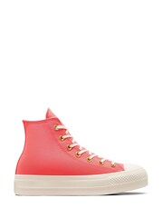 Converse Watermelon Pink Chuck Taylor All Star Lift Platform Lift High Top - Image 4 of 9