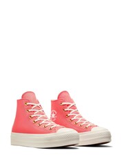 Converse Watermelon Pink Chuck Taylor All Star Lift Platform Lift High Top - Image 8 of 9