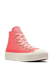 Converse Watermelon Pink Chuck Taylor All Star Lift Platform Lift High Top - Image 9 of 9