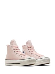 Converse Pink Chuck Taylor All Star High Top Lift Trainers - Image 13 of 17
