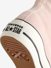 Converse Pink Chuck Taylor All Star High Top Lift Trainers - Image 14 of 17