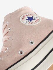 Converse Pink Chuck Taylor All Star High Top Lift Trainers - Image 15 of 17