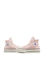 Converse Pink Chuck Taylor All Star High Top Lift Trainers - Image 3 of 17