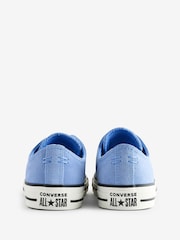 Converse Light Blue Chuck Taylor All Star Suede Ox Trainers - Image 4 of 9