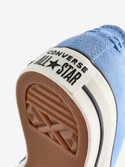 Converse Light Blue Chuck Taylor All Star Suede Ox Trainers - Image 7 of 9