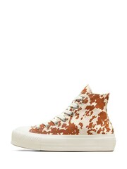 حذاء رياضي بقبة عالية ونعل مرتفع من الأمام Chuck Taylor All Star من Converse - Image 6 of 9