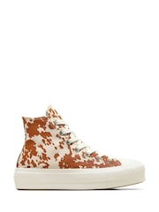 حذاء رياضي بقبة عالية ونعل مرتفع من الأمام Chuck Taylor All Star من Converse - Image 7 of 9