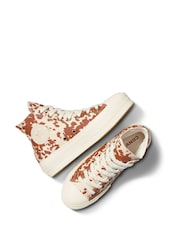 حذاء رياضي بقبة عالية ونعل مرتفع من الأمام Chuck Taylor All Star من Converse - Image 9 of 9