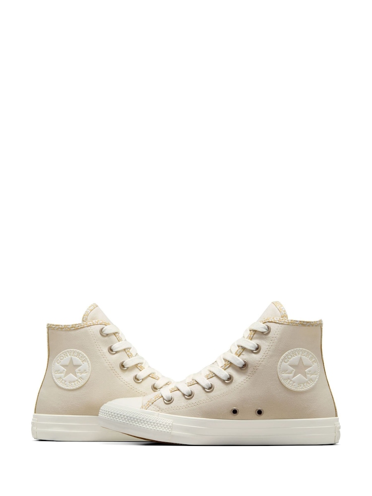 Converse Beige Chuck Taylor All Star High Top Trainers - Image 12 of 12