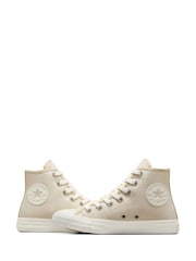 Converse Beige Chuck Taylor All Star High Top Trainers - Image 4 of 12