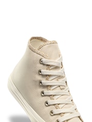 Converse Beige Chuck Taylor All Star High Top Trainers - Image 5 of 12