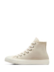 Converse Beige Chuck Taylor All Star High Top Trainers - Image 8 of 12