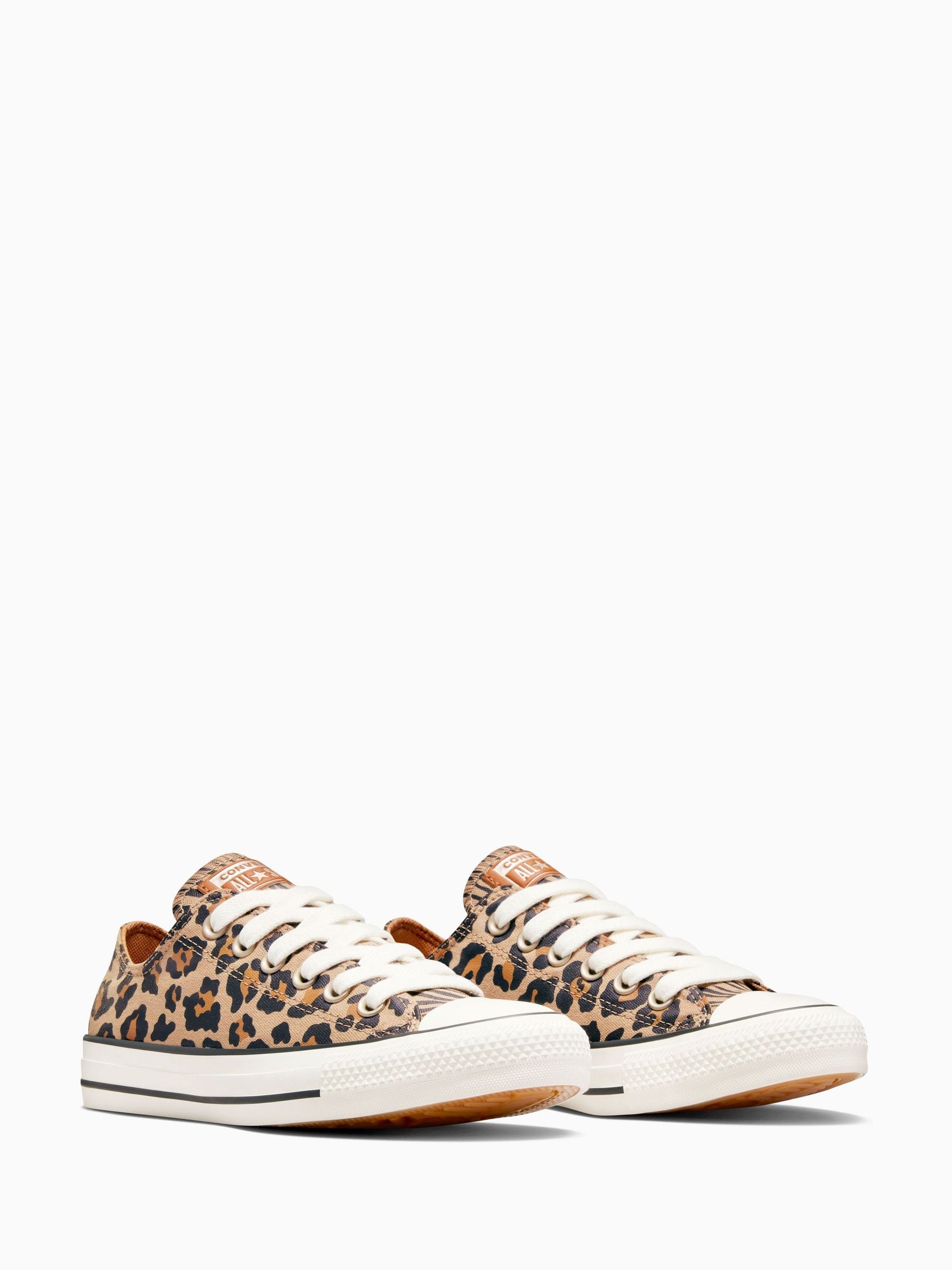 Buy Converse Black Chuck Taylor All Star Ox Leopard Animal Print Low Top Trainers from Next USA