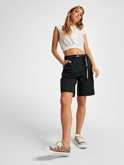 Converse Black Chuck Taylor All Star Ox Leopard Animal Print Low Top Trainers - Image 8 of 9