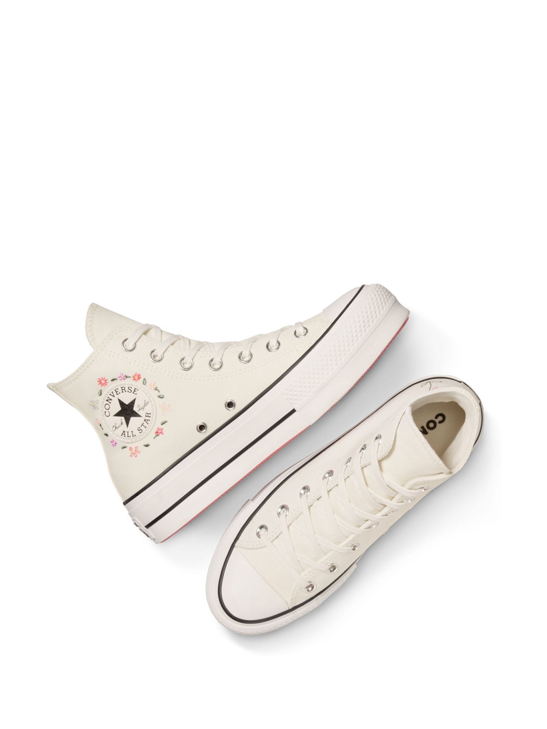 Buy Converse Cream Chuck Taylor All Star Lift High Top Trainers from Next USA
