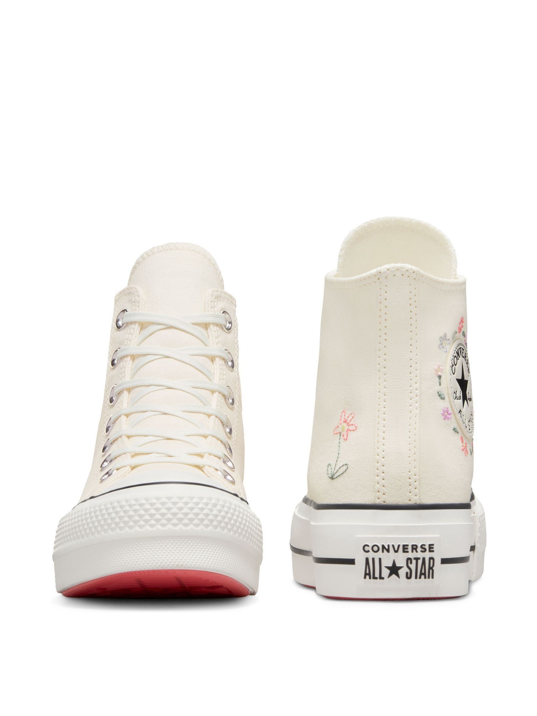 Buy Converse Cream Chuck Taylor All Star Lift High Top Trainers from Next USA