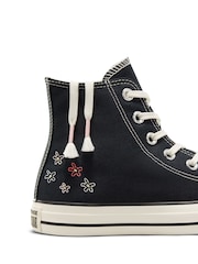 Converse Pink/Black Chuck Taylor All Star High Top Trainers - Image 11 of 11