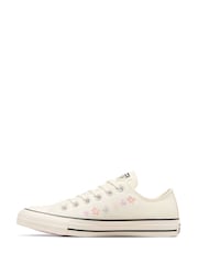 Converse Cream Chuck Taylor All Star Ox Trainers - Image 2 of 10