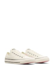 Converse Cream Chuck Taylor All Star Ox Trainers - Image 4 of 10