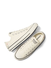Converse Cream Chuck Taylor All Star Ox Trainers - Image 5 of 10