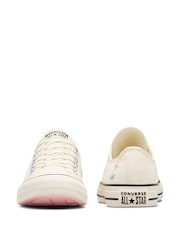 Converse Cream Chuck Taylor All Star Ox Trainers - Image 7 of 10