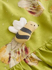 Green 100% Cotton Short Sleeve Jersey Dress (3mths-6yrs) - Image 1 of 5