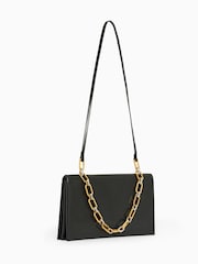 AllSaints Black Akira Clutch Bag - Image 5 of 8