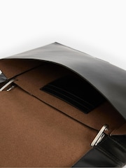 AllSaints Black Akira Clutch Bag - Image 8 of 8