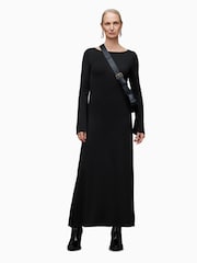AllSaints Black Carolina Dress - Image 1 of 7