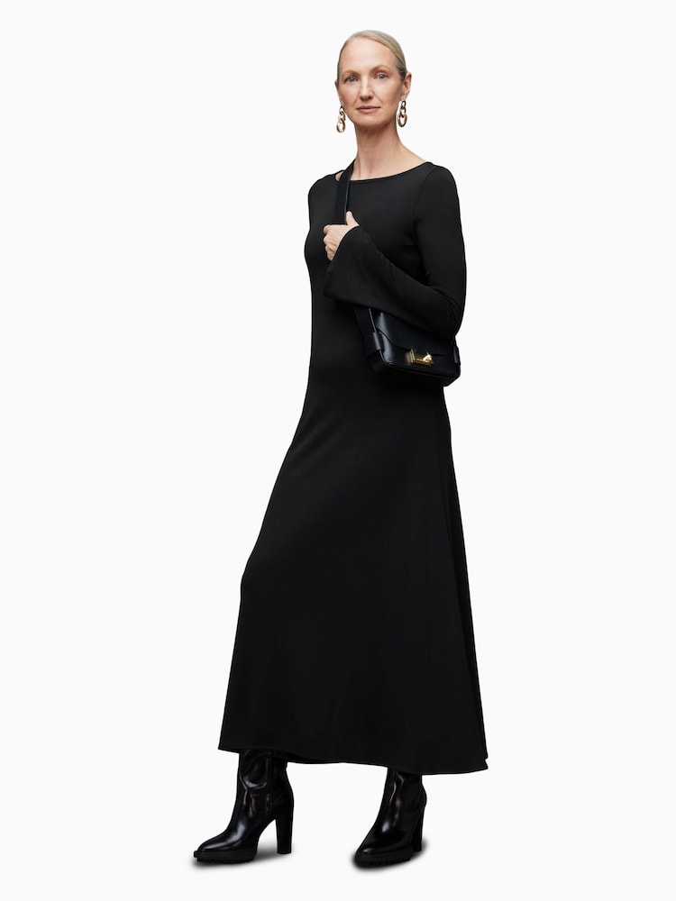 AllSaints Black Carolina Dress - Image 2 of 7