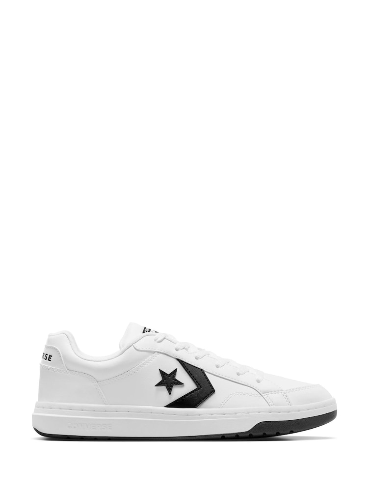 Converse White/Black Pro Blaze Low Top Trainers - Image 1 of 8