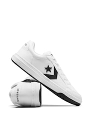 Converse White/Black Pro Blaze Low Top Trainers - Image 4 of 8