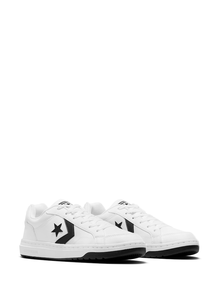 Converse White/Black Pro Blaze Low Top Trainers - Image 8 of 8