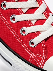 Converse Red Chuck Taylor All Star High Trainers - Image 10 of 12