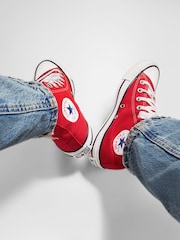 Converse Red Chuck Taylor All Star High Trainers - Image 12 of 12