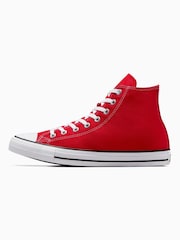 Converse Red Chuck Taylor All Star High Trainers - Image 2 of 12