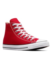 Converse Red Chuck Taylor All Star High Trainers - Image 3 of 12