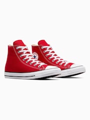 Converse Red Chuck Taylor All Star High Trainers - Image 4 of 12